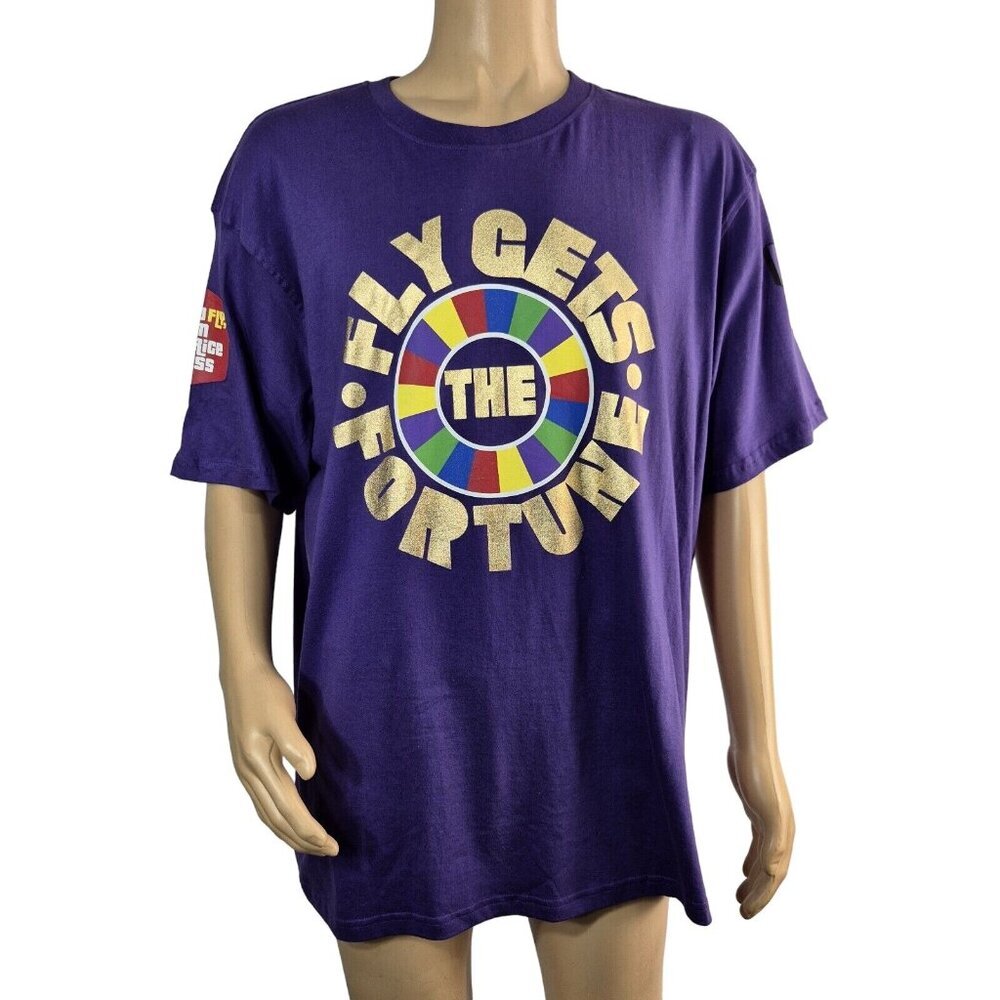 Born Fly Mens T Shirt Size 3X Short Sleeve Cotton Flay Gets Fortune Purple (41)